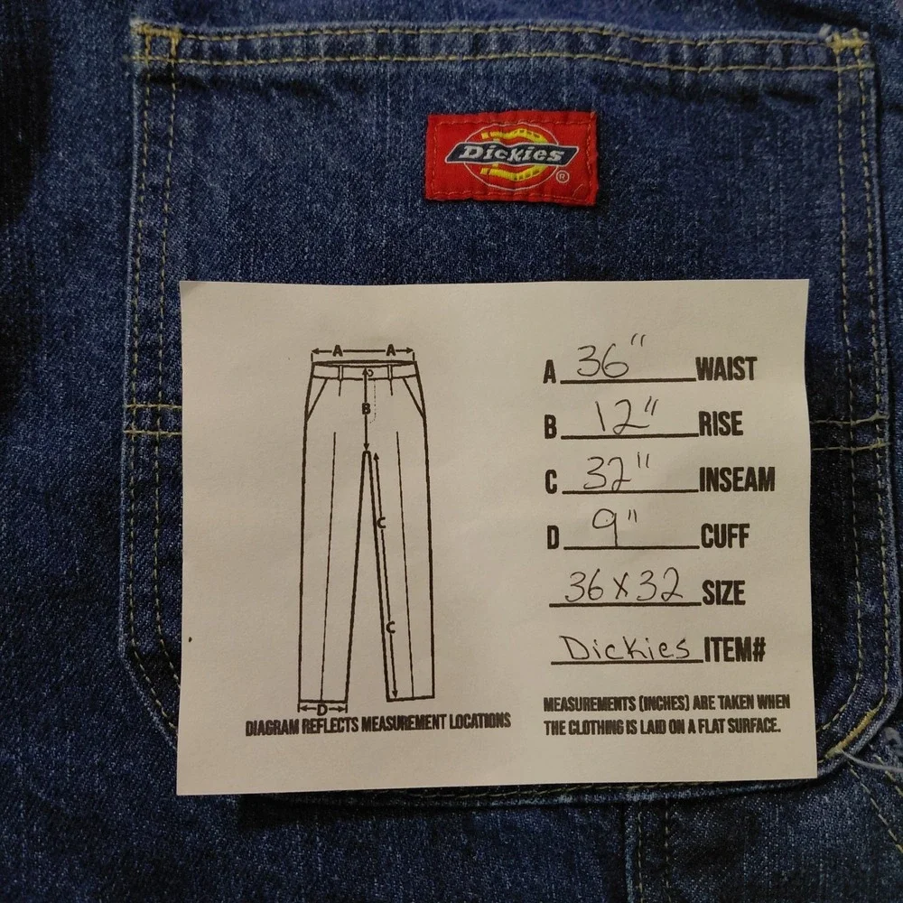 Vintage Dickies Carpenter Jeans Mens Size‎ 36x32 Y2K  Wide Leg Workwear Skater